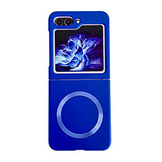 Coque Plastique Rigide Sans Cadre Etui Housse Mat avec Mag-Safe Magnetic Magnetique BH1 pour Samsung Galaxy Z Flip5 5G Bleu