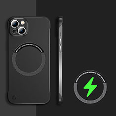 Coque Plastique Rigide Sans Cadre Etui Housse Mat avec Mag-Safe Magnetic Magnetique pour Apple iPhone 14 Noir