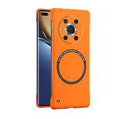 Coque Plastique Rigide Sans Cadre Etui Housse Mat avec Mag-Safe Magnetic Magnetique pour Huawei Honor Magic3 5G Orange
