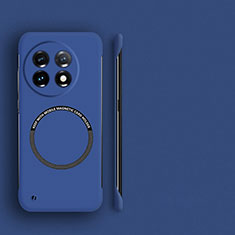 Coque Plastique Rigide Sans Cadre Etui Housse Mat avec Mag-Safe Magnetic Magnetique pour OnePlus 11 5G Bleu
