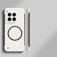 Coque Plastique Rigide Sans Cadre Etui Housse Mat avec Mag-Safe Magnetic Magnetique pour OnePlus 12 5G Blanc