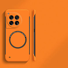 Coque Plastique Rigide Sans Cadre Etui Housse Mat avec Mag-Safe Magnetic Magnetique pour OnePlus 12 5G Orange