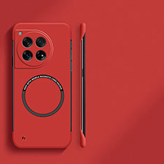 Coque Plastique Rigide Sans Cadre Etui Housse Mat avec Mag-Safe Magnetic Magnetique pour OnePlus 12 5G Rouge