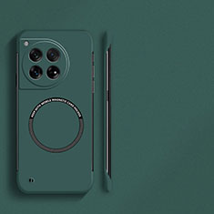 Coque Plastique Rigide Sans Cadre Etui Housse Mat avec Mag-Safe Magnetic Magnetique pour OnePlus 12 5G Vert Nuit