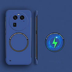 Coque Plastique Rigide Sans Cadre Etui Housse Mat avec Mag-Safe Magnetic Magnetique pour Oppo Find X6 5G Bleu