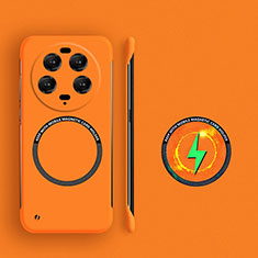 Coque Plastique Rigide Sans Cadre Etui Housse Mat avec Mag-Safe Magnetic Magnetique pour Xiaomi Mi 13 Ultra 5G Orange