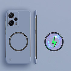 Coque Plastique Rigide Sans Cadre Etui Housse Mat avec Mag-Safe Magnetic Magnetique pour Xiaomi Poco F5 5G Gris Lavende