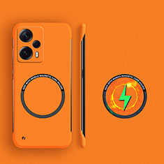 Coque Plastique Rigide Sans Cadre Etui Housse Mat avec Mag-Safe Magnetic Magnetique pour Xiaomi Poco F5 5G Orange