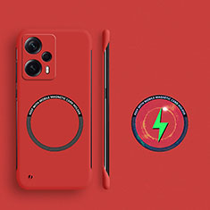 Coque Plastique Rigide Sans Cadre Etui Housse Mat avec Mag-Safe Magnetic Magnetique pour Xiaomi Poco F5 5G Rouge
