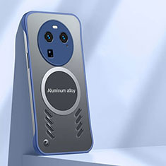 Coque Plastique Rigide Sans Cadre Etui Housse Mat avec Mag-Safe Magnetic Magnetique S02 pour Oppo Find X6 5G Bleu