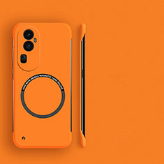Coque Plastique Rigide Sans Cadre Etui Housse Mat avec Mag-Safe Magnetic Magnetique S02 pour Oppo Reno10 Pro+ Plus 5G Orange