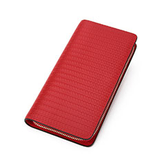 Coque Pochette Cuir Universel K10 pour Sony Xperia L3 Rouge