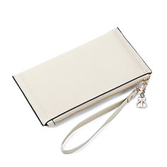 Coque Pochette Cuir Universel K15 pour Sony Xperia L2 Blanc