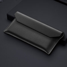 Coque Pochette Cuir Universel pour Samsung Galaxy Z Fold2 5G Noir