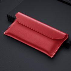 Coque Pochette Cuir Universel pour Samsung Galaxy Z Fold2 5G Rouge
