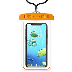 Coque Pochette Etanche Waterproof Universel W08 pour Xiaomi Poco M5 4G Orange