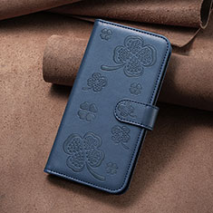 Coque Portefeuille Fleurs Livre Cuir Etui Clapet BF1 pour Xiaomi Poco F5 Pro 5G Bleu