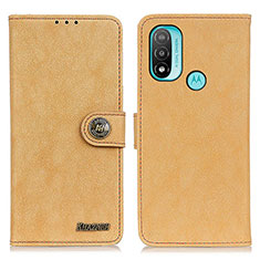 Coque Portefeuille Livre Cuir Etui Clapet A01D pour Motorola Moto E20 Or