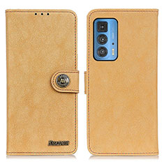 Coque Portefeuille Livre Cuir Etui Clapet A01D pour Motorola Moto Edge 20 Pro 5G Or
