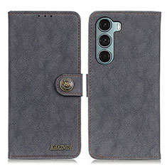 Coque Portefeuille Livre Cuir Etui Clapet A01D pour Motorola Moto Edge S30 5G Noir