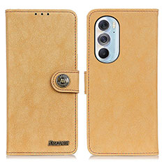 Coque Portefeuille Livre Cuir Etui Clapet A01D pour Motorola Moto Edge X30 5G Or