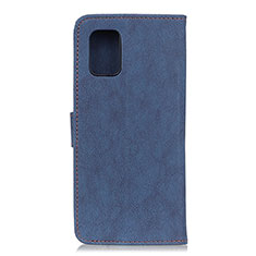 Coque Portefeuille Livre Cuir Etui Clapet A01D pour Motorola Moto G100 5G Bleu