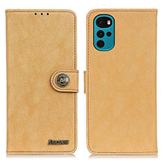 Coque Portefeuille Livre Cuir Etui Clapet A01D pour Motorola Moto G22 Or