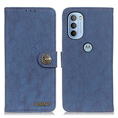Coque Portefeuille Livre Cuir Etui Clapet A01D pour Motorola Moto G31 Bleu