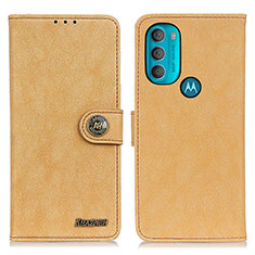 Coque Portefeuille Livre Cuir Etui Clapet A01D pour Motorola Moto G71 5G Or