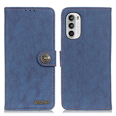 Coque Portefeuille Livre Cuir Etui Clapet A01D pour Motorola Moto G82 5G Bleu