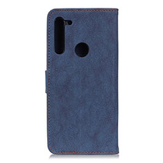 Coque Portefeuille Livre Cuir Etui Clapet A01D pour Motorola Moto One Fusion Plus Bleu