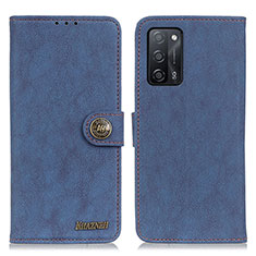Coque Portefeuille Livre Cuir Etui Clapet A01D pour Oppo A53s 5G Bleu