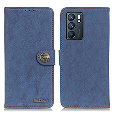 Coque Portefeuille Livre Cuir Etui Clapet A01D pour Oppo Reno6 5G Bleu