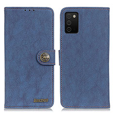 Coque Portefeuille Livre Cuir Etui Clapet A01D pour Samsung Galaxy A03s Bleu