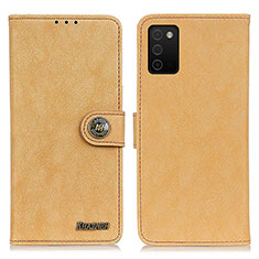 Coque Portefeuille Livre Cuir Etui Clapet A01D pour Samsung Galaxy A03s Or