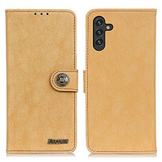 Coque Portefeuille Livre Cuir Etui Clapet A01D pour Samsung Galaxy A04s Or