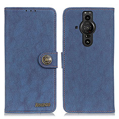 Coque Portefeuille Livre Cuir Etui Clapet A01D pour Sony Xperia PRO-I Bleu
