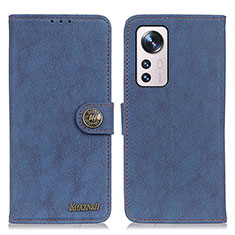 Coque Portefeuille Livre Cuir Etui Clapet A01D pour Xiaomi Mi 12 Pro 5G Bleu
