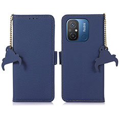 Coque Portefeuille Livre Cuir Etui Clapet A01D pour Xiaomi Redmi 12C 4G Bleu