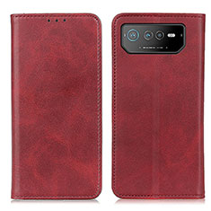 Coque Portefeuille Livre Cuir Etui Clapet A02D pour Asus ROG Phone 6 Pro Rouge