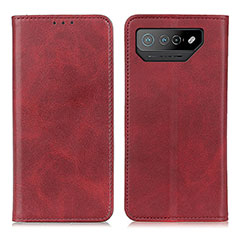 Coque Portefeuille Livre Cuir Etui Clapet A02D pour Asus ROG Phone 7 Ultimate Rouge