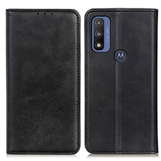 Coque Portefeuille Livre Cuir Etui Clapet A02D pour Motorola Moto G Pure Noir