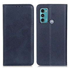 Coque Portefeuille Livre Cuir Etui Clapet A02D pour Motorola Moto G40 Fusion Bleu