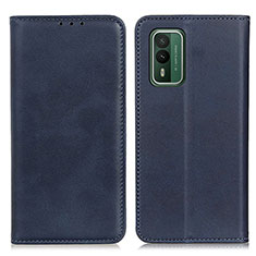 Coque Portefeuille Livre Cuir Etui Clapet A02D pour Nokia XR21 Bleu