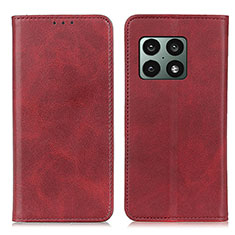 Coque Portefeuille Livre Cuir Etui Clapet A02D pour OnePlus 10 Pro 5G Rouge