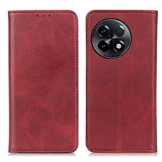 Coque Portefeuille Livre Cuir Etui Clapet A02D pour OnePlus Ace 2 5G Rouge