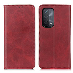 Coque Portefeuille Livre Cuir Etui Clapet A02D pour OnePlus Nord N200 5G Rouge