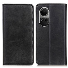 Coque Portefeuille Livre Cuir Etui Clapet A02D pour Oppo Reno10 5G Noir