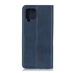 Coque Portefeuille Livre Cuir Etui Clapet A02D pour Samsung Galaxy A42 5G Bleu
