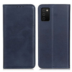 Coque Portefeuille Livre Cuir Etui Clapet A02D pour Samsung Galaxy M02s Bleu